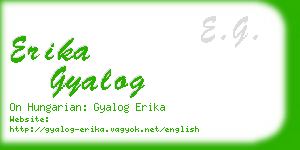 erika gyalog business card